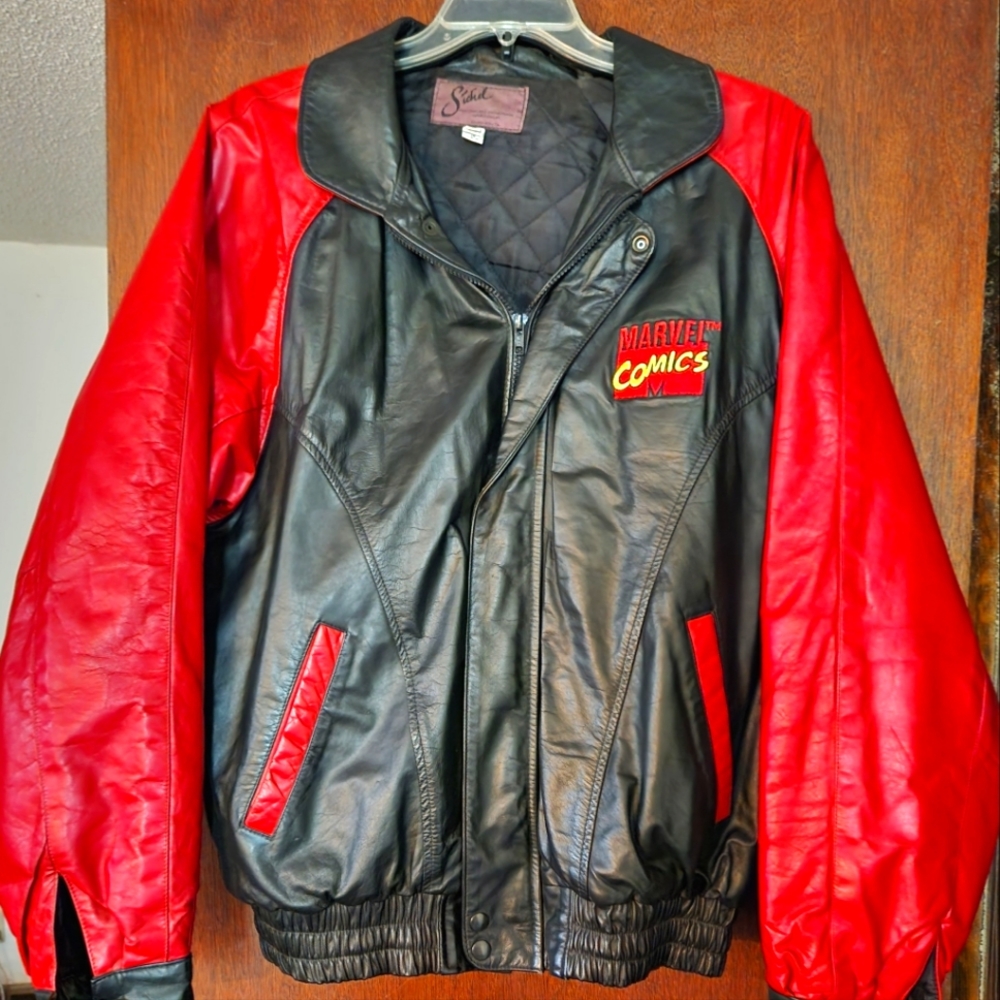 Sichel leather Spiderman jacket